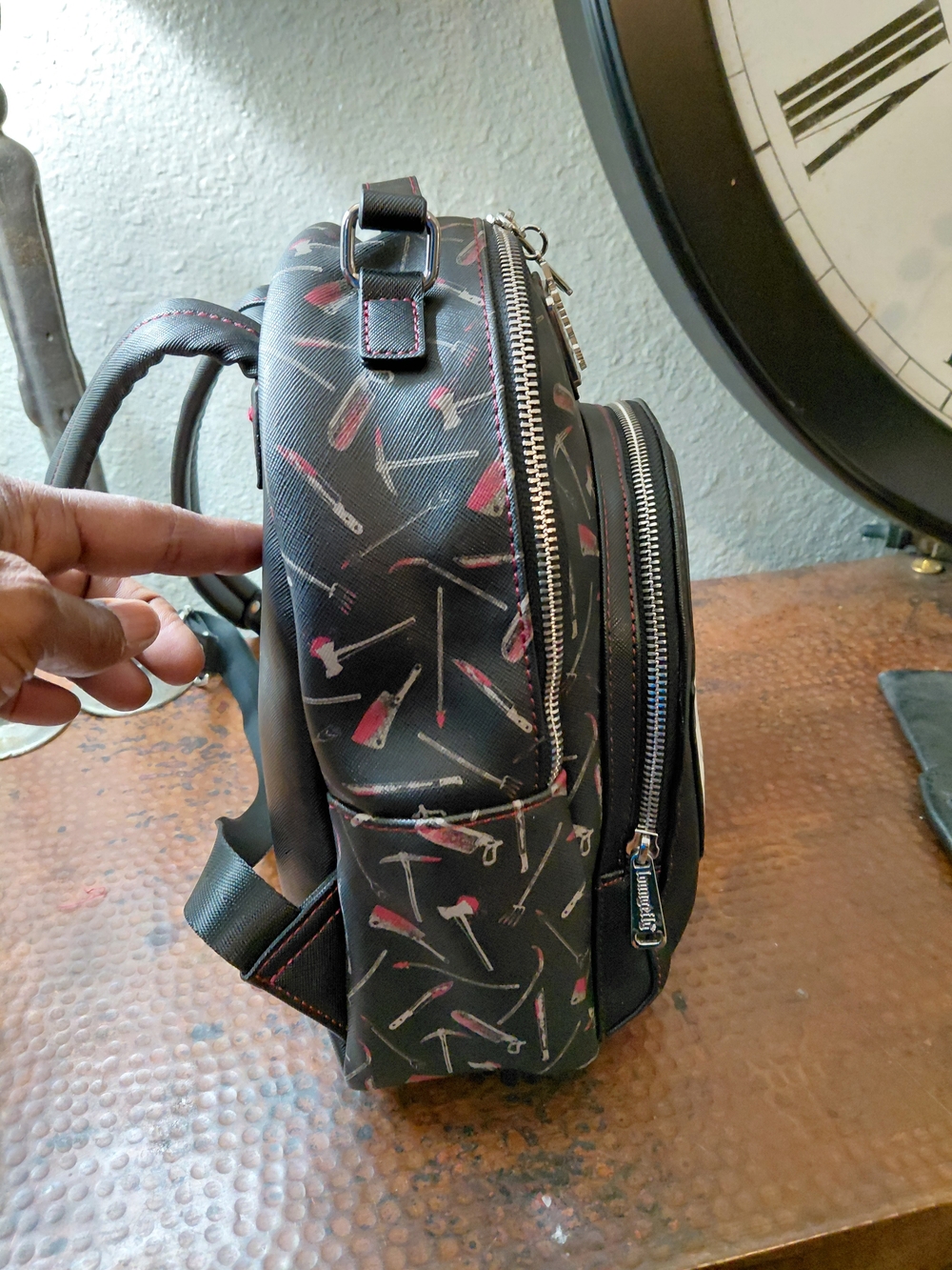 Loungefly Friday the 13th Jason Mask Mini Backpack - Picture 10 of 16